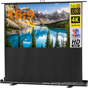 180x102cm floor standing water material projector screen 4k